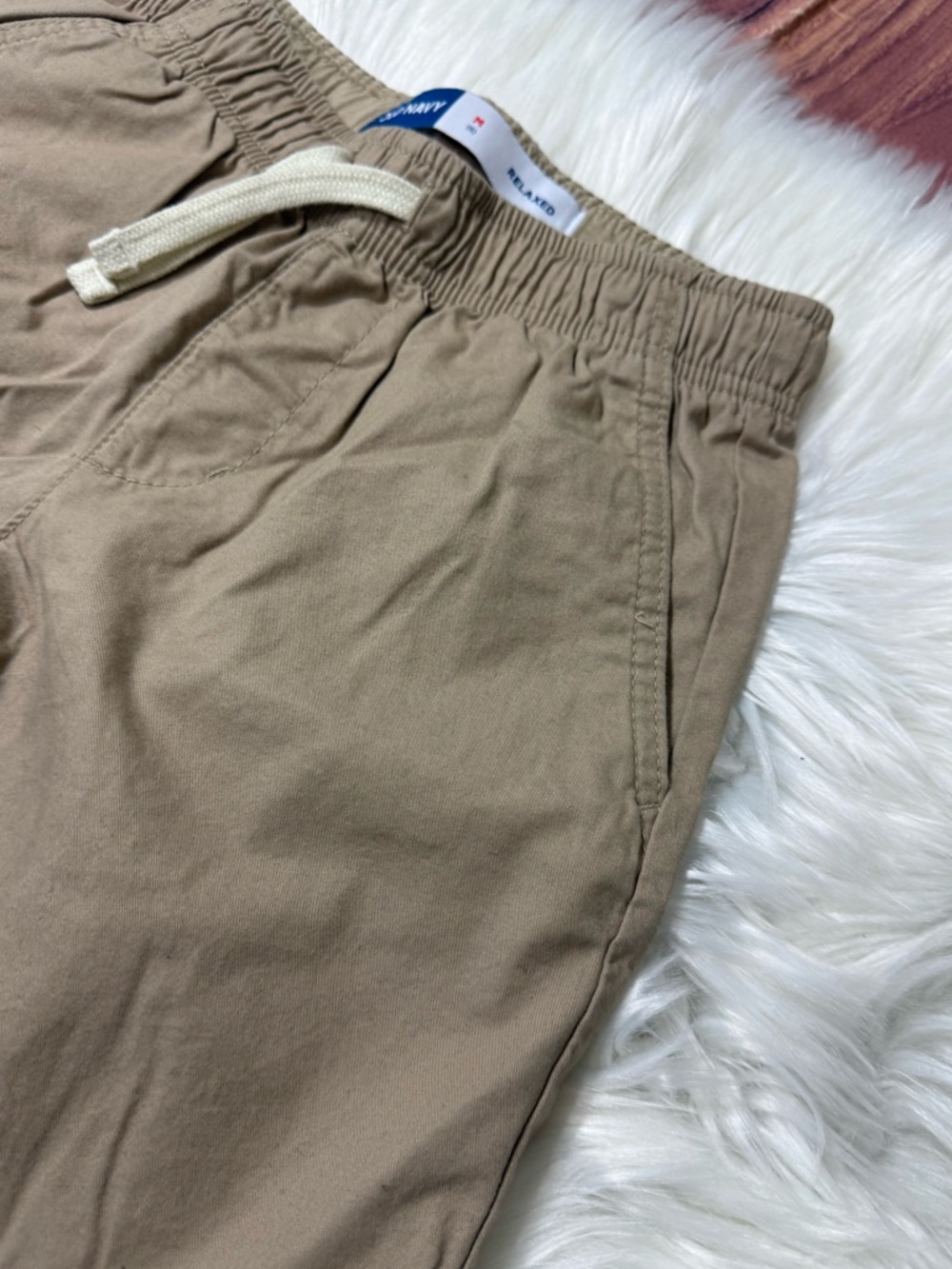 Old Navy Khaki Relaxed Fit Pull On Cotton Shorts -Boys- Size 8 (M) - Picture 11 of 14